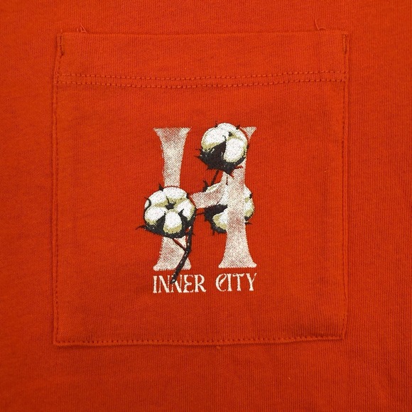 HONOR THE GIFT Shirt Womens Inner City Graphic Streetwear T-Shirt Red Size Large - Picture 2 of 6